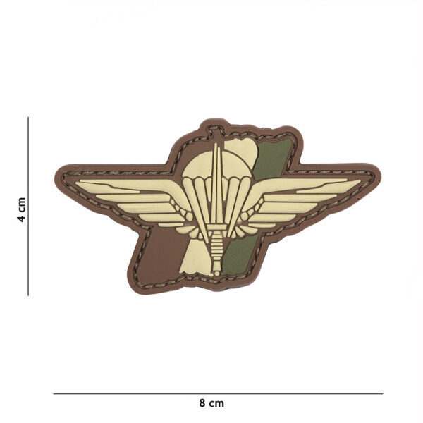 444130 5511 99 01 <p>Het Embleem 3D PVC Para Wing #13082 is een robuust en stijlvol embleem dat perfect is voor het personaliseren van je militaire of outdoor uitrusting. Gemaakt van duurzaam PVC en voorzien van klittenband aan de achterzijde, is dit embleem eenvoudig aan te brengen en te verwijderen. Voeg een unieke touch toe aan je gear met dit opvallende embleem dat niet alleen functioneel is, maar ook bijdraagt aan je persoonlijke stijl.</p>