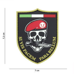 Embleem 3D PVC SI VIS Pacem zwart #13091