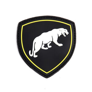 Embleem 3D PVC Russische puma zwart #9069