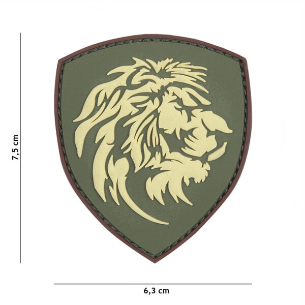 444130 5590 99 01 <p>Het Embleem 3D PVC Nederlandse leeuw groen #1097 is een stoer en herkenbaar embleem dat perfect is voor militaire en outdoor uitrusting. Met zijn duurzame PVC-constructie en klittenband aan de achterzijde is het eenvoudig aan te brengen op kleding of uitrusting. Dit embleem biedt niet alleen een unieke uitstraling, maar ook een eerbetoon aan trots en identiteit. Voeg dit veelzijdige embleem toe aan je collectie en maak je outfit compleet!</p>