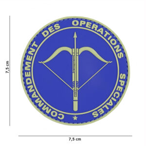 Embleem 3D PVC Commandement blauw #2077