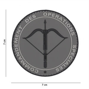 Embleem 3D PVC Commandement grijs #2078