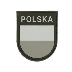 Embleem 3D PVC Polska grijs #2105