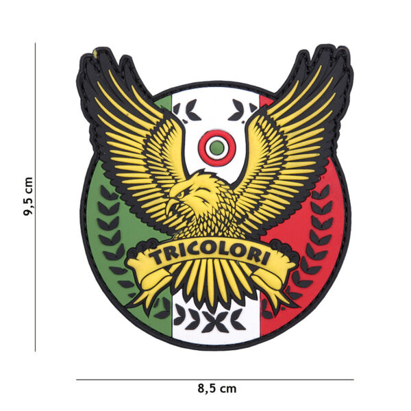 444130 7044 99 01 <p>Voeg een vleugje stijl en identificatie toe aan je uitrusting met het Embleem 3D PVC Tricolori #1088. Dit hoogwaardige embleem is vervaardigd van duurzaam PVC en beschikt over een handige klittenband achterzijde, waardoor het eenvoudig op te bevestigen is aan je gear of kleding. Perfect voor militaire en outdoor liefhebbers die hun individualiteit willen uitdrukken. Met een strak ontwerp en een opvallende uitstraling is dit embleem een must-have accessoire voor elke avontuurlijke geest.</p>