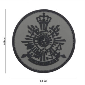Embleem 3D PVC Korps Mariniers grijs #1098