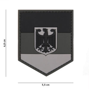 Embleem 3D PVC Duits schild grijs #2070
