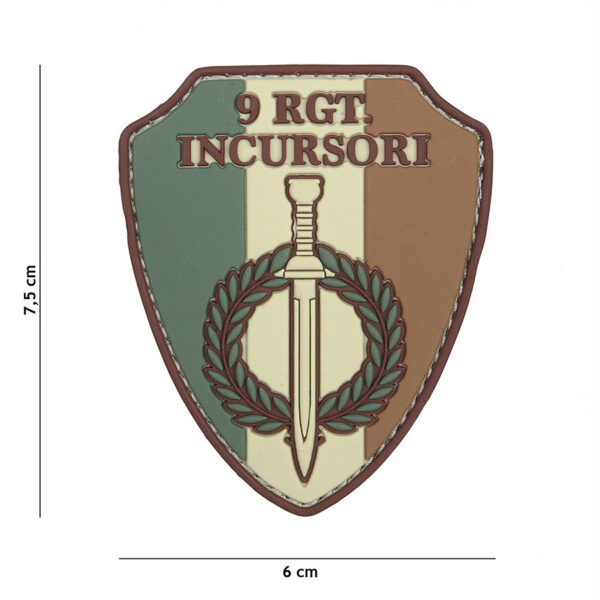 444130 7068 99 01 <p>Ontdek het Embleem 3D PVC 9 RGT Incursori #2075, een hoogwaardig embleem met een robuuste PVC-constructie. Dit embleem is voorzien van klittenband aan de achterzijde, waardoor het eenvoudig te bevestigen is op verschillende oppervlakken. Perfect voor militaire en outdoor liefhebbers die hun uitrusting willen personaliseren. Met dit embleem voeg je een stoere en unieke touch toe aan je outfit.</p>