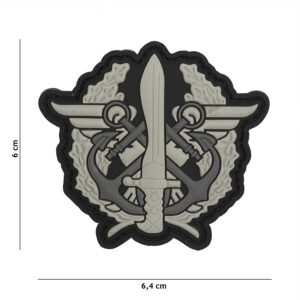 Embleem 3D PVC Corps Mariniers logo grijs #2081