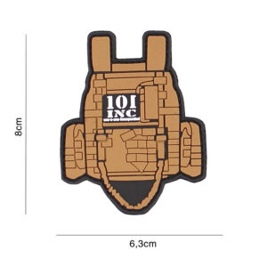 Embleem 3D PVC Tactical vest bruin #3108