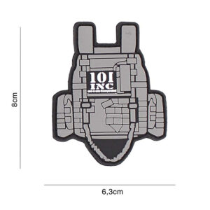 Embleem 3D PVC Tactical vest grijs #3110