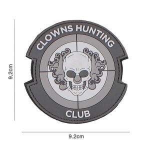 Embleem 3D PVC Clowns Hunting Club grijs #3114