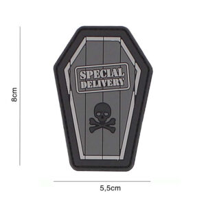 Embleem 3D PVC Special Delivery grijs #3121
