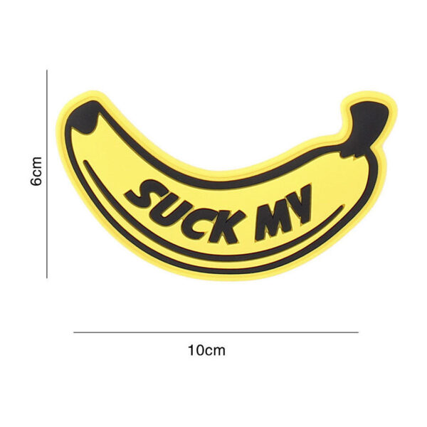444130 7140 99 01 <p>Ontdek het unieke 3D PVC embleem 'Suck My #4113', perfect voor het personaliseren van je gear. Dit hoogwaardige embleem is voorzien van een sterke klittenbandsluiting aan de achterzijde, waardoor het eenvoudig te bevestigen is op jassen, tassen of andere uitrusting. Met zijn opvallende ontwerp is dit embleem een echte blikvanger voor elke outdoor- en militaire liefhebber. Voeg een stoere touch toe aan je uitrusting met dit originele PVC embleem.</p>