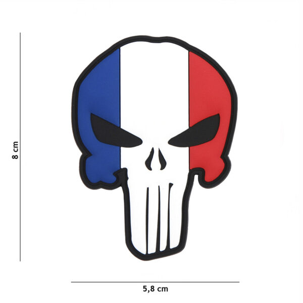 444130 7145 99 01 <p>Ontdek het 3D PVC Embleem Punisher Frans #4100, perfect voor de echte liefhebber van militaire en outdoor uitrusting. Dit hoogwaardige embleem is voorzien van een handige klittenband aan de achterzijde, waardoor het eenvoudig te bevestigen is op verschillende oppervlakken. Met zijn opvallende ontwerp voegt dit embleem niet alleen een stoere uitstraling toe aan je gear, maar ook een persoonlijk tintje. Een must-have voor iedereen die zich onderscheidt in stijl en functionaliteit.</p>
