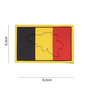 Embleem 3D PVC Belgie met contour #4115