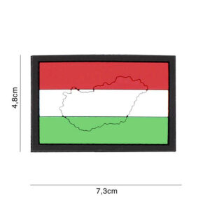 Embleem 3D PVC Hongarije met contour #4121