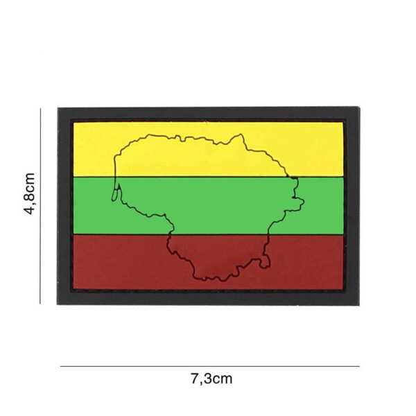 444130 7167 99 01 <p>Het 3D PVC embleem van Litouwen met contour #4128 is een opvallende toevoeging aan je militaire of outdoor uitrusting. Dit embleem is vervaardigd van duurzaam PVC en is eenvoudig te bevestigen dankzij het klittenband aan de achterzijde. Perfect voor op kleding, tassen of andere uitrusting, geeft dit embleem niet alleen een unieke uitstraling, maar laat het ook je verbondenheid met Litouwen zien. Een must-have voor iedere verzamelaar of liefhebber van militaire emblemen.</p>