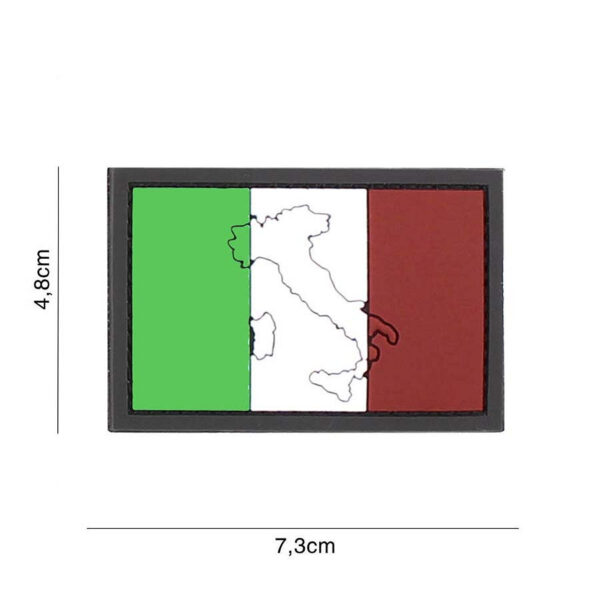 444130 7176 99 01 <p>Dit hoogwaardige 3D PVC embleem van Italië is perfect voor militaire en outdoor enthousiastelingen. Het embleem is voorzien van een stevige klittenband achterzijde, waardoor het eenvoudig op kleding of uitrusting bevestigd kan worden. Met zijn gedetailleerde ontwerp en duurzame materialen is dit embleem niet alleen een stijlvol accessoire, maar ook een manier om je trots op Italië te tonen. Ideaal voor op jassen, rugzakken of andere uitrusting. Voeg een uniek accent toe aan je outfit met dit opvallende embleem!</p>
