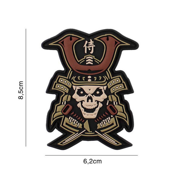 444130 7194 99 01 <p>Voeg een stoere touch toe aan je uitrusting met het Embleem 3D PVC Samurai skull #5092. Dit hoogwaardige embleem is vervaardigd van duurzaam PVC en is voorzien van klittenband aan de achterzijde voor eenvoudige bevestiging. Perfect voor op jassen, rugzakken of andere uitrusting, dit embleem is niet alleen een blikvanger, maar ook een teken van jouw unieke stijl. Een must-have voor elke outdoor- en militaire liefhebber!</p>