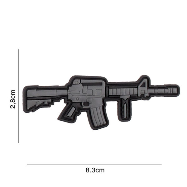 444130 7198 99 01 <p>Het Embleem 3D PVC MS/AR-15 #5097 is een duurzaam en stijlvol embleem dat perfect is voor elke militaire of outdoor outfit. Dit embleem is vervaardigd van hoogwaardig PVC en beschikt over een handige klittenband achterkant voor eenvoudige bevestiging aan kleding of uitrusting. Met zijn unieke ontwerp voegt dit embleem een persoonlijke touch toe aan je gear en is het een must-have voor elke liefhebber van tactische uitrusting.</p>