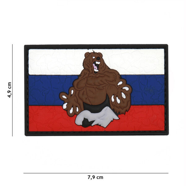 444130 7200 99 01 <p>Het Embleem 3D PVC Rusland beer cracked #5109 is een uniek en stoer embleem dat perfect is voor outdoor avonturen of als fashion statement. Gemaakt van duurzaam PVC en voorzien van klittenband aan de achterzijde, is dit embleem eenvoudig te bevestigen op kleding, tas of uitrusting. Met zijn gedetailleerde ontwerp van de iconische Russische beer voegt dit embleem niet alleen karakter toe, maar laat het ook je liefde voor avontuur en militaire stijl zien.</p>