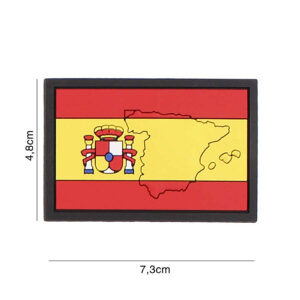 Embleem 3D PVC Spanje met contour #5114