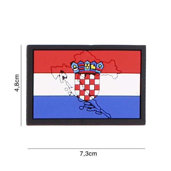 444130 7206 99 01 <p>Dit hoogwaardige 3D PVC embleem van Kroatië met contour is perfect voor het personaliseren van je uitrusting. Het embleem is uitgerust met een sterke klittenband aan de achterzijde, waardoor het eenvoudig op verschillende stoffen kan worden bevestigd. Ideaal voor militaire en outdoor liefhebbers die een statement willen maken. Voeg dit unieke embleem toe aan je collectie en toon je trots op Kroatië!</p>