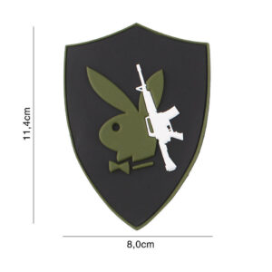 Embleem 3D PVC Playboy gun #5116