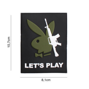 Embleem 3D PVC Playboy gun let's play #5117