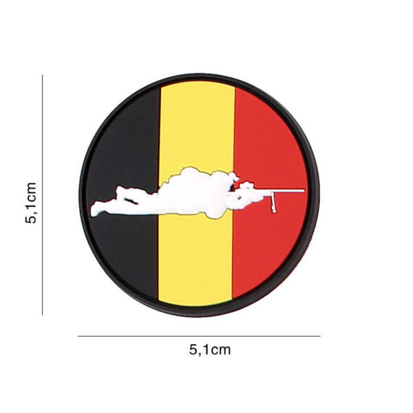 444130 7222 99 01 <p>Ontdek het Embleem 3D PVC Sniper België rond #5131, een hoogwaardige patch die perfect is voor de echte liefhebber van militaire en outdoor uitrusting. Dit embleem is vervaardigd uit duurzaam PVC en voorzien van klittenband aan de achterzijde, waardoor het eenvoudig aan kleding of uitrusting bevestigd kan worden. Voeg een stijlvolle en tactische touch toe aan je outfit met dit unieke embleem, dat niet alleen functioneel is maar ook een statement maakt.</p>