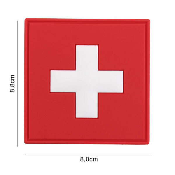 444130 7282 99 01 <p>Voeg een vleugje Zwitserse flair toe aan je uitrusting met het 3D PVC Embleem Zwitserland vierkant #2041. Dit hoogwaardige embleem is vervaardigd van duurzaam PVC en is voorzien van een praktische klittenbandsluiting aan de achterzijde, waardoor je het eenvoudig kunt bevestigen op kleding, tassen of andere uitrusting. Perfect voor zowel militaire als outdoor activiteiten, dit embleem is een must-have voor elke liefhebber van het Zwitserse landschap.</p>
