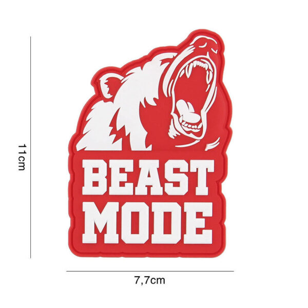 444130 7303 99 01 <p>Ontdek het Embleem 3D PVC Beast mode in opvallend rood, perfect voor elke outdoor- of militaire uitrusting. Dit stevige embleem is vervaardigd uit duurzaam PVC en is eenvoudig te bevestigen dankzij het klittenband aan de achterzijde. Voeg een stoere touch toe aan je gear of kleding met dit unieke ontwerp. Ideaal voor wie zijn passie voor avontuur en kracht wil uitdragen.</p>