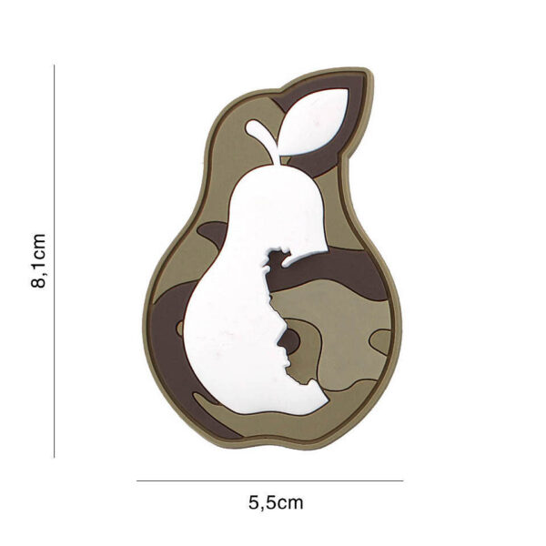 444130 7308 99 01 <p>Het 3D PVC embleem iPear desert #9112 is een robuust en stijlvol accessoire voor elke militaire of outdoor outfit. Dit embleem is voorzien van een handige klittenband aan de achterzijde, waardoor het eenvoudig te bevestigen is op kleding, rugzakken of andere gear. Met zijn unieke ontwerp voegt het niet alleen een persoonlijke touch toe, maar maakt het ook een statement. Perfect voor liefhebbers van tactische uitrusting die functionaliteit en stijl willen combineren.</p>