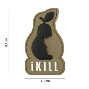 Embleem 3D PVC iKill bruin #2129