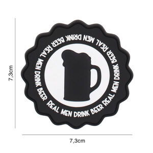 Embleem 3D PVC Drink beer zwart #9116