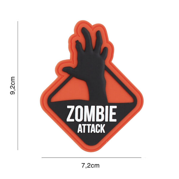 444130 7316 99 01 <p>Voeg een unieke touch toe aan je uitrusting met het 3D PVC Embleem Zombie Attack 2 in opvallend oranje. Dit embleem is ontworpen met klittenband aan de achterzijde, waardoor het eenvoudig te bevestigen is op verschillende stoffen en uitrusting. Perfect voor liefhebbers van de zombie-apocalyps of om je militaire look te upgraden. Wees voorbereid op de volgende uitdaging en laat zien dat je klaar bent voor actie met dit opvallende embleem.</p>