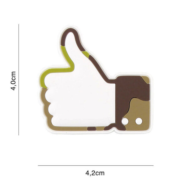 444130 7354 99 01 <p>Ontdek het 3D PVC embleem 'Like/Don't Like' in een stoere woodland camo stijl. Dit embleem is perfect voor het personaliseren van je uitrusting en beschikt over een praktische klittenband achterkant voor eenvoudige bevestiging. Ideaal voor militaire en outdoor liefhebbers die hun gear een unieke uitstraling willen geven. Voeg dit embleem toe aan je collectie en maak een statement!</p>