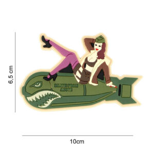 Embleem 3D PVC Pinup girl Bomb #8077