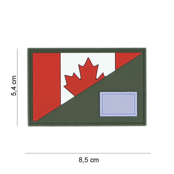 444130 7396 99 01 <p>Voeg een uniek accent toe aan je outfit met het Embleem 3D PVC Canada halve vlag #19065. Dit hoogwaardige embleem is vervaardigd van duurzaam PVC en voorzien van klittenband aan de achterzijde, waardoor het eenvoudig te bevestigen is op verschillende materialen. Perfect voor gebruik op kleding, rugzakken of andere uitrusting, dit embleem is een must-have voor liefhebbers van de Canadese cultuur en outdoor avonturen.</p>