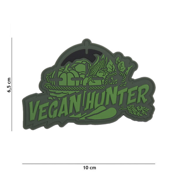 444130 7421 99 01 <p>Het Embleem 3D PVC Vegan Hunter in de kleur groen #8081 is een stijlvolle en duurzame aanvulling op jouw outdooruitrusting. Dit hoogwaardige embleem is vervaardigd uit PVC en beschikt over een praktische klittenbandsluiting aan de achterzijde, waardoor je het eenvoudig kunt bevestigen op kleding of uitrusting. Perfect voor de echte natuurliefhebber die ook bewust omgaat met het milieu.</p>