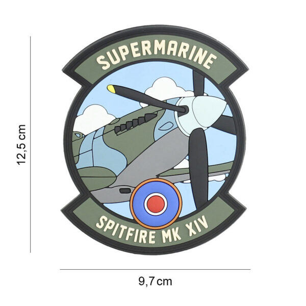 444130 7433 99 01 <p>Ontdek het Embleem 3D PVC Spitfire #19074, een stijlvol en duurzaam accessoire voor elke militaire of outdoor liefhebber. Dit hoogwaardige embleem is vervaardigd uit stevig PVC en voorzien van een praktische klittenbandsluiting aan de achterzijde, waardoor je het eenvoudig kunt bevestigen op kleding of uitrusting. Voeg een vleugje karakter toe aan je gear met dit unieke embleem dat perfect past bij jouw avonturen in de buitenlucht.</p>