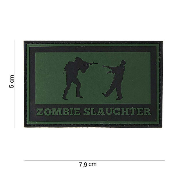 444140 3744 99 01 <p>Het 3D PVC embleem 'Zombie Slaughter' is een opvallend accessoire voor elke militaire of outdoor uitrusting. Dit rechthoekige embleem, SKU 444140-3744, is voorzien van een handige klittenband aan de achterzijde, waardoor het eenvoudig te bevestigen is op verschillende materialen. Met zijn unieke ontwerp voegt dit embleem een stoere uitstraling toe aan uw gear. Perfect voor zowel verzamelaars als actieve gebruikers die hun uitrusting willen personaliseren.</p>
