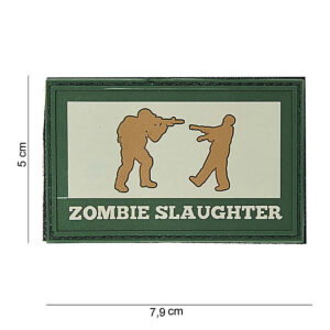 Embleem 3D PVC Zombie slaughter rechthoek #10046