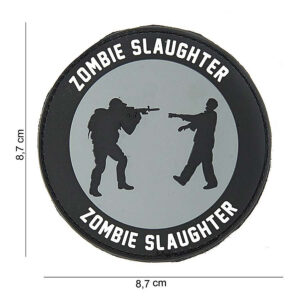 Embleem 3D PVC Zombie slaughter rond #10075