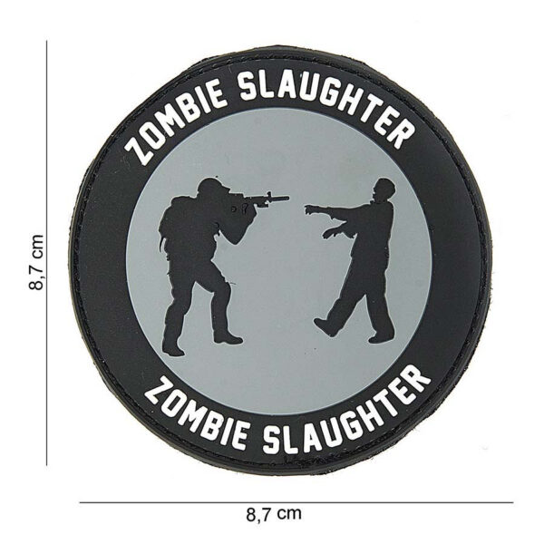 444140 3748 99 01 <p>Voeg een unieke touch toe aan je uitrusting met het Embleem 3D PVC Zombie Slaughter rond #10075. Dit hoogwaardige embleem is vervaardigd van duurzaam PVC en beschikt over klittenband aan de achterzijde, waardoor je het eenvoudig kunt bevestigen op jassen, rugzakken of andere uitrusting. Perfect voor liefhebbers van de zombie-thema en outdoor avonturen, dit embleem is een echte blikvanger die je persoonlijke stijl benadrukt.</p>