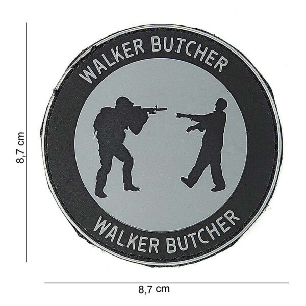 444140 3751 99 01 <p>Voeg een stoere touch toe aan je outfit met het 3D PVC Embleem Walker Butcher #10076. Dit hoogwaardige embleem is vervaardigd van duurzaam PVC en beschikt over een handige klittenband aan de achterzijde, waardoor je het eenvoudig kunt bevestigen op jassen, rugzakken of andere uitrusting. Perfect voor outdoor avonturen of als een opvallende accessoire voor elke gelegenheid. Maak je stijl compleet met dit unieke embleem!</p>