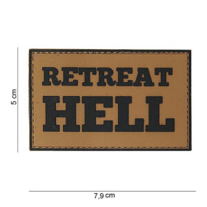 Embleem 3D PVC Retreat Hell #10061