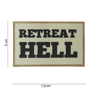 Embleem 3D PVC Retreat Hell #10059