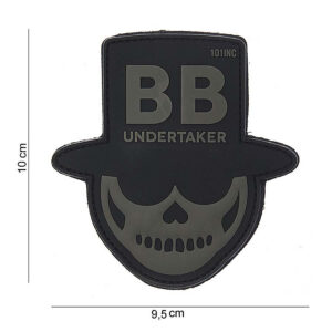 Embleem 3D PVC BB undertaker zwart #10104