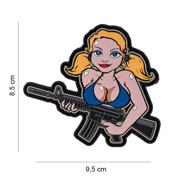 444190 7497 99 01 <p>Het 3D PVC embleem 'Tactical girl blonde hair' #6118 voegt een unieke touch toe aan je uitrusting. Met een praktische klittenbandsluiting aan de achterzijde is het eenvoudig aan te brengen op je gear, kleding of tas. Dit embleem is perfect voor militairen, outdoor liefhebbers en iedereen die zijn stijl wil personaliseren. Maak een statement met dit opvallende embleem en geef je outfit een tactische uitstraling.</p>
